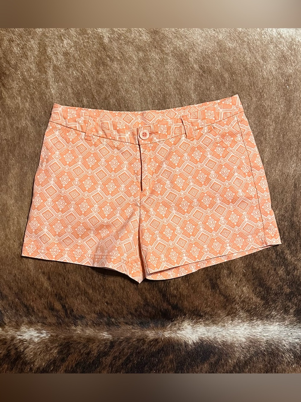 bcg Coral Geometric Print Women's Shorts